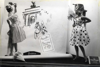 Window display at William Henderson & Sons, 1960s.