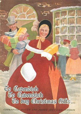 Front cover of Cavendish House Co Ltd Christmas Gift catalogue, c1940s. 