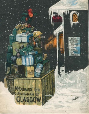 Front cover of McDonalds Ltd, Christmas gifts catalogue, 1917. 