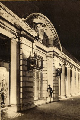 Photograph of the front of Army and Navy Co-operative stores, from "Utopian shopping" booklet, c1920s 