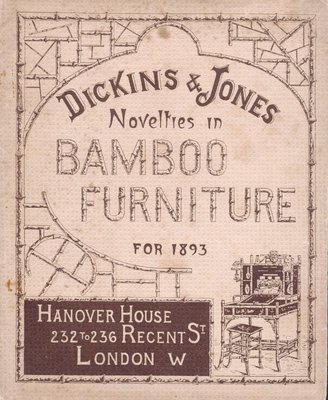 Bamboo furniture catalogue for Dickins and Jones, 1893.