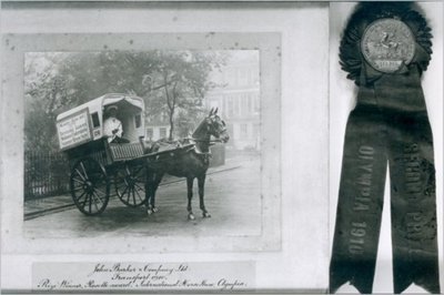 Horse and cart of John Barker's and Co., Kensington, 1910.