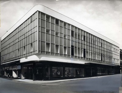 Shop front at Mawer & Collingham, Ltd., Lincoln, c.1960s.