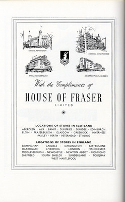 House of Fraser advertisement