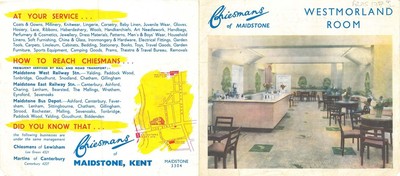 Advertisement for Cheismans of Maidstone
